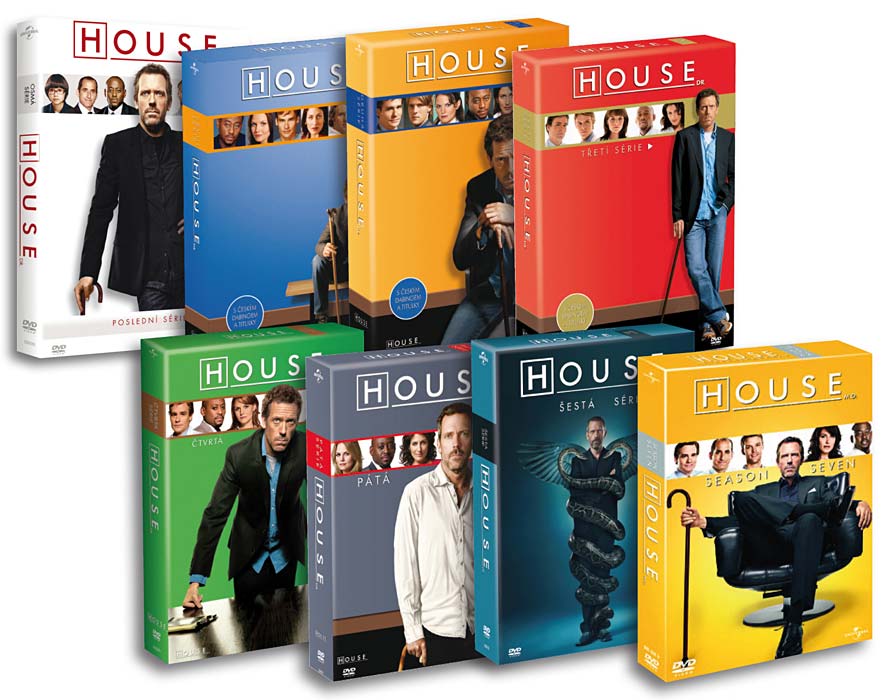 Obal DVD: Dr. House 1. - 8. srie